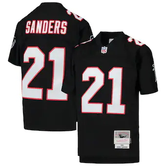 youth mitchell and ness deion sanders black atlanta falcons